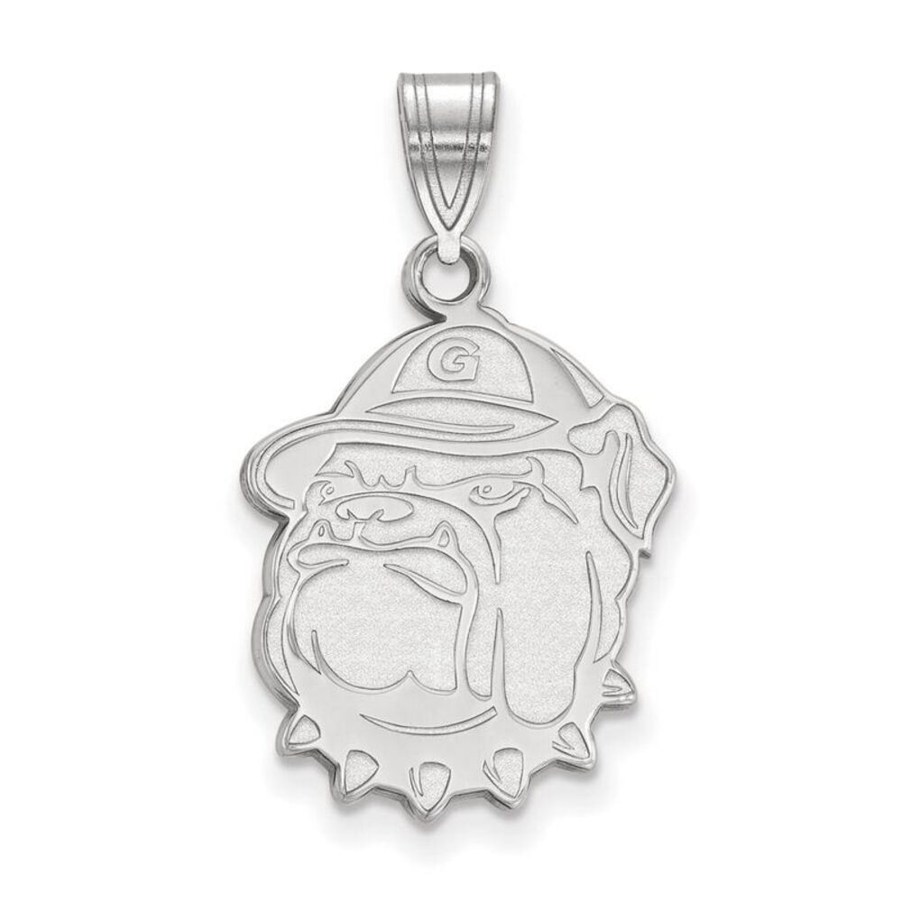 Sterling Silver Georgetown U Large Logo Pendant